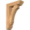Ekena Millwork Imperial Slat Smooth Bracket w/ Offset Brace, Western Red Cedar, 5 1/2"W x 18"D x 26"H BKT0604X18X26IMP06SWR - alternate 1
